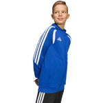adidas Tiro 26 League Sweat Full Zip Hoodie for Kids Blue KF9102 104cm kapucnis pulóver