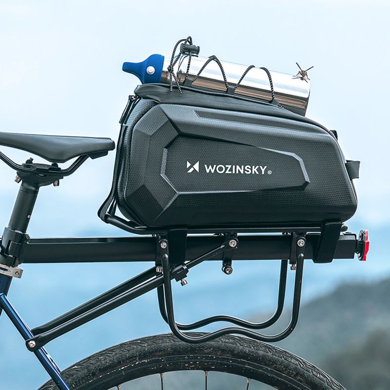 Wozinsky WSR-01B Bicycle Pannier for Trunk 9l - Black fekete elektronika 304004-198905