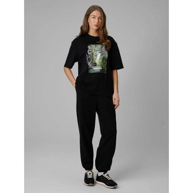 4F Women's loose T-shirt with print ruházat