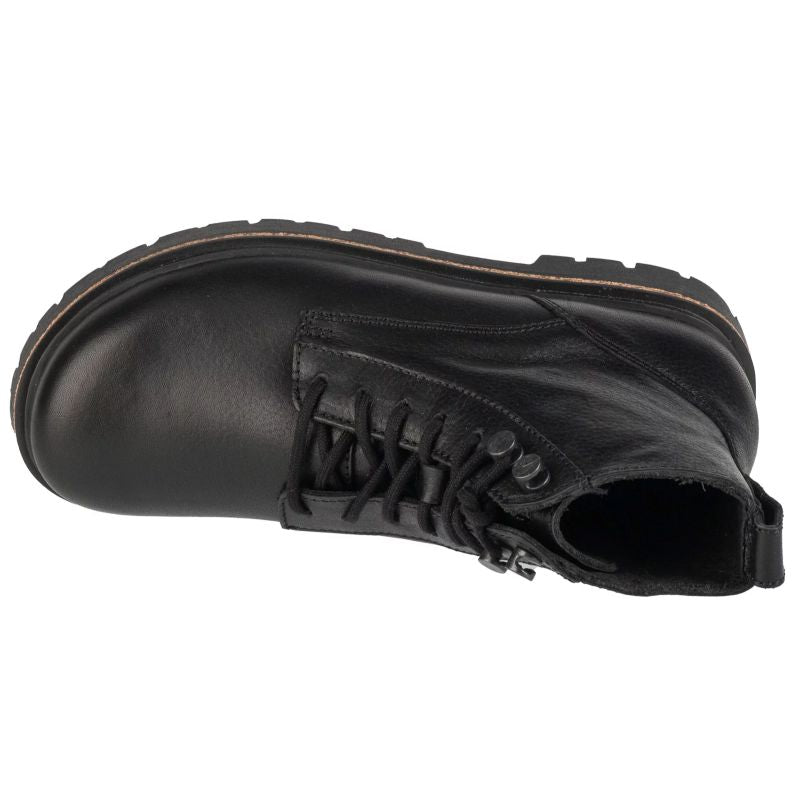 Birkenstock Highwood Lace Mid W 1028159 Black fekete bakancs