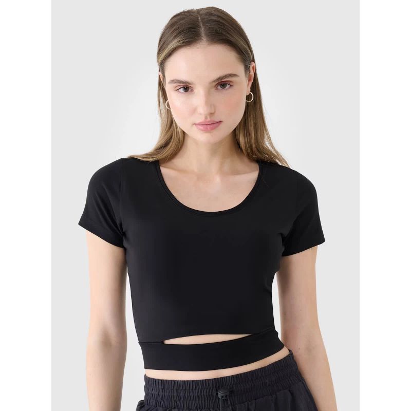 4f Women's crop top plain T-shirt 4FRSS25TTSHF2695-20S General