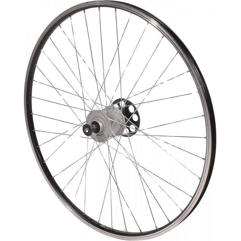 28 Inch Front Wheel With Shimano Hub Black Rim