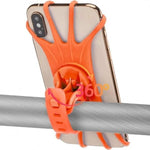 Rockbros LF436 Handlebar Clamp Phone Holder - Orange pomarańczowy phones and accessories