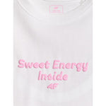 Girls' loose T-shirt with print 4F 4FJRSS26TTSHF3825-10S 158/164 póló