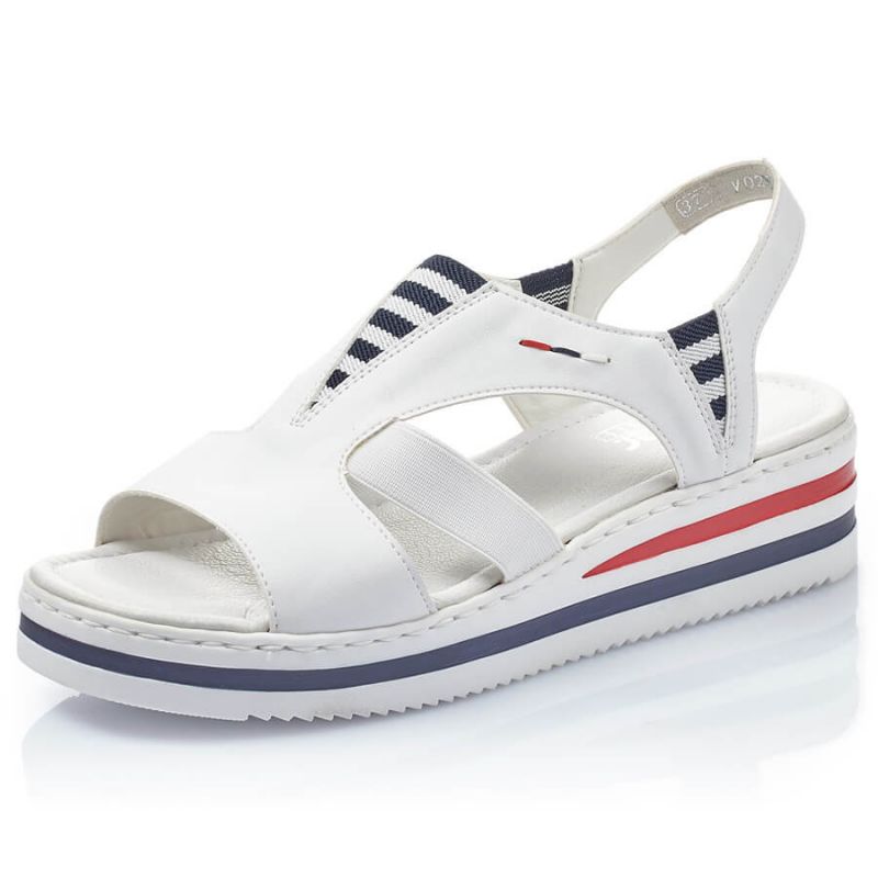 Rieker W V02Y5 wedge white fehér sandals