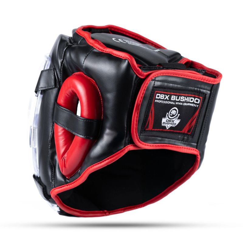 DBX Bushido Boxing helmet with polycarbonate mask - Hannibal helmets, masks, martial arts equipment