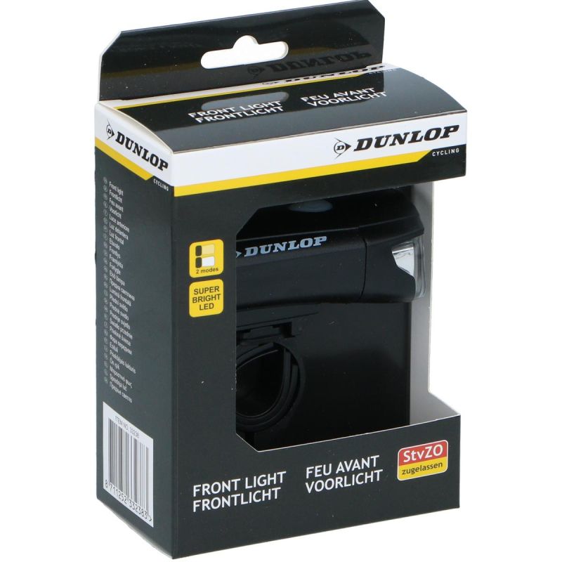Dunlop Front Bike Lamp Certified Two Light Modes Powered By Battery kiegészítő GSP-332383