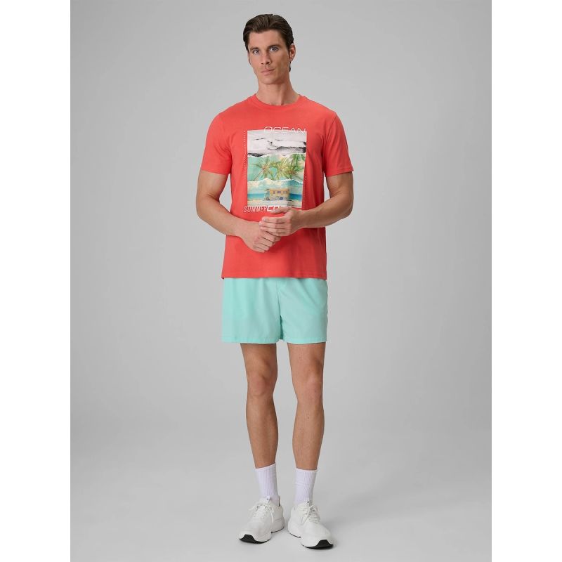 4F Men's regular printed T-shirt póló 4FRSS26TTSHM4304-63S