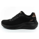 Skechers women's sports Bobs Squad Waves lightweight fashionable fekete utcai cipő