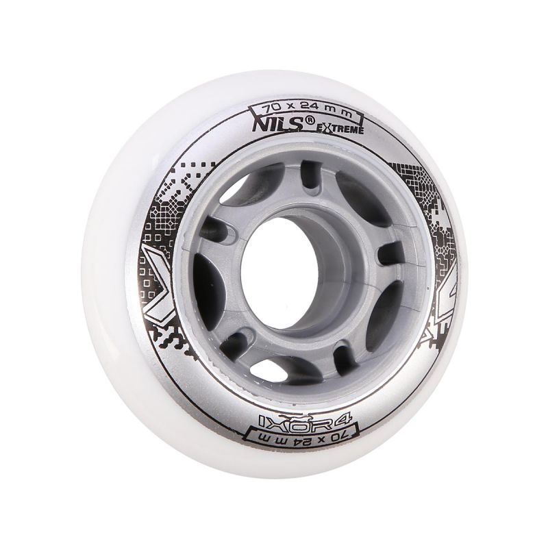 PU 70x24 82A WHITE WHEELS (4 pcs.) NILS EXTREME