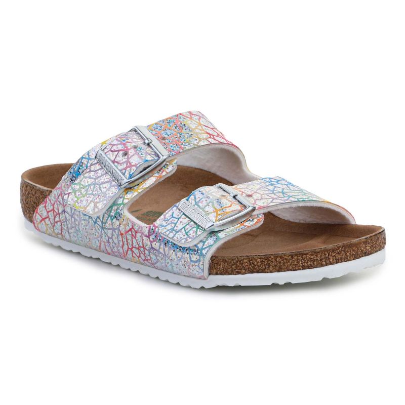 Birkenstock Arizona Kids Flashy Hologram Silver Jr 1022173 cipő