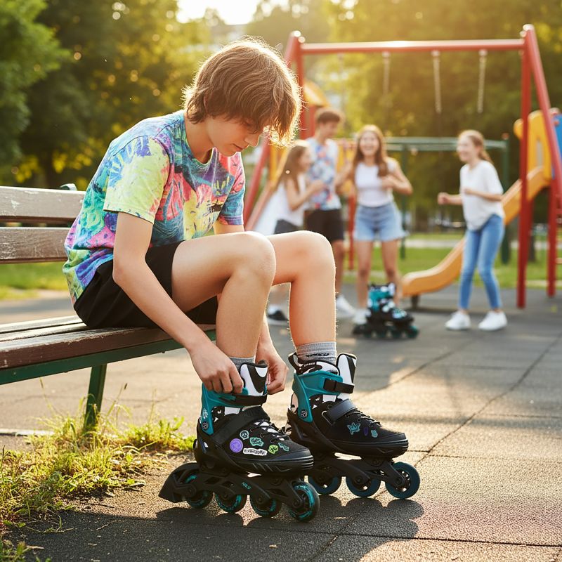 Na2053a Vibe Turquoise Roller Skates Size M (37-40) Nils Extreme türkiz görkorcsolya