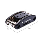 Wozinsky WWZ-01N 16-in-1 Multifunctional Bicycle Repair Tool Set - Black fekete készlet 304004-199007
