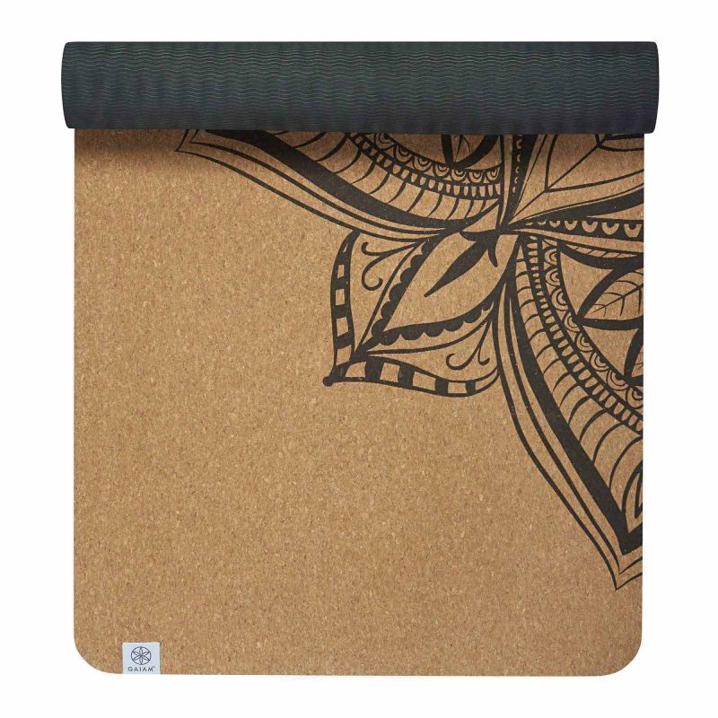 Gaiam Printed Cork Mandala yoga mat 5 mm 63495 Edzőfelszerelés