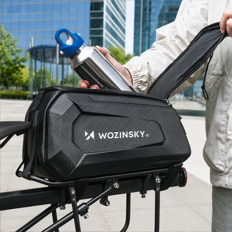 Wozinsky WSR-01B Bicycle Pannier for Trunk 9l - Black fekete elektronika 304004-198905