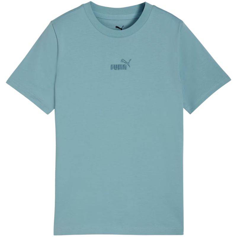 Puma ESS Small No. 1 Logo Centered Tee for Kids Blue 692975