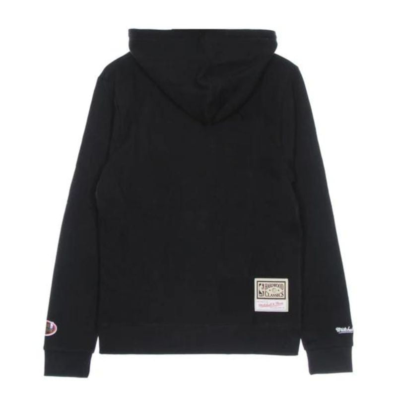 Mitchell & Ness NBA Cropped Logo Chicago Bulls Hoodie fekete kapucnis pulóver