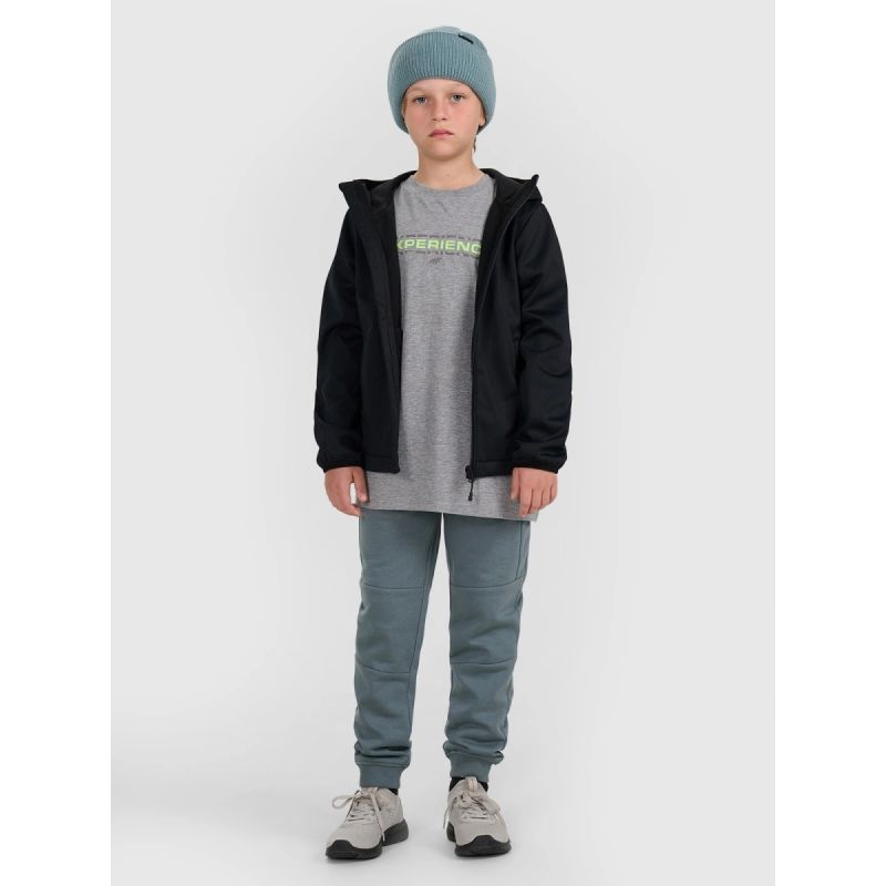 Softshell jacket, windproof membrane 5000, boys 4F 4FJRAW25TSOFM516-20S kabát