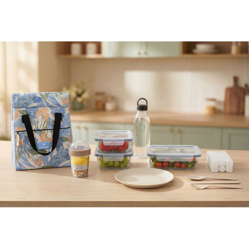 Spokey URBAN CHILL Roll-top Lunch 52x20x40cm táska
