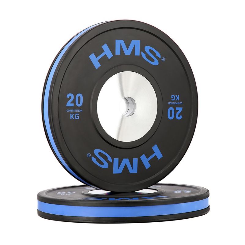 HMS BTBR Set Olympic Bumper Plates - 2x (10kg, 15kg, 20kg, 25kg) BTBR SET súlyzó készlet 17-61-007