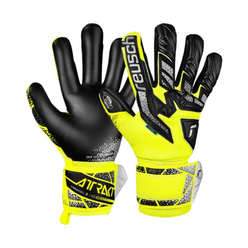 Reusch Attrakt Freegel Silver Goalkeeper 5570235 2025 Kesztyű fekete