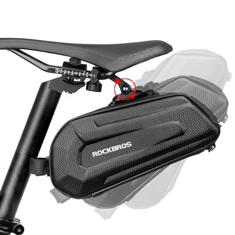 Rockbros B69 bicycle saddle 1.8l with easy release system - black fekete táska