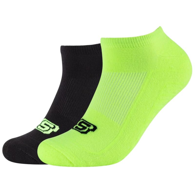 Skechers 2PPK Basic Cushioned Sneaker Socks zöld zokni