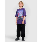 Boy's oversize T-shirt with print 4F 4FJRAW25TTSHM3061-51S