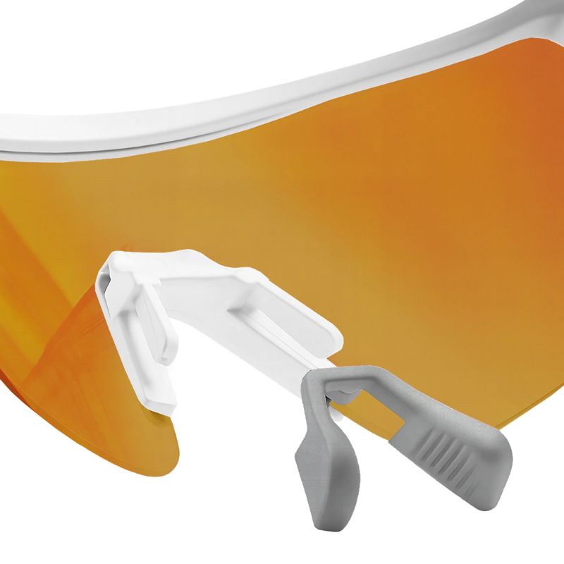 Rockbros Photochromic Cycling Glasses with UV Protection and Corrective Insert – White biały glasses, training equipment