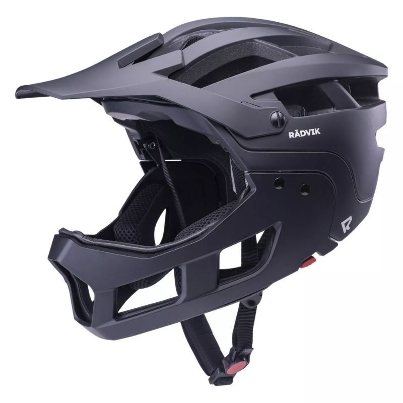 Radvik Fulljack helmet fekete protectors and knee pads