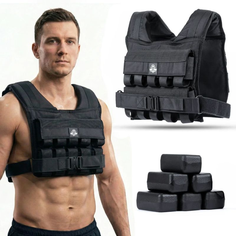 DBX Bushido 20kg Weighted Training Vest with Pulleys W20B | vests