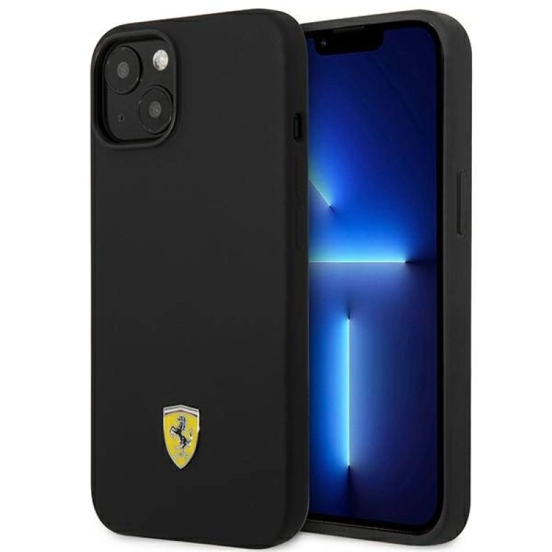 Ferrari FEHCP14SSIBBK iPhone 14 6.1" /black hardcase Silicone Metal Logo fekete futócipő