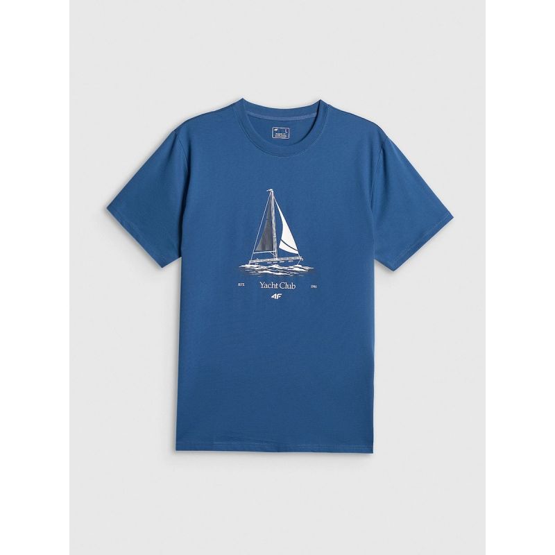 4F Men's relaxed T-shirt with print póló