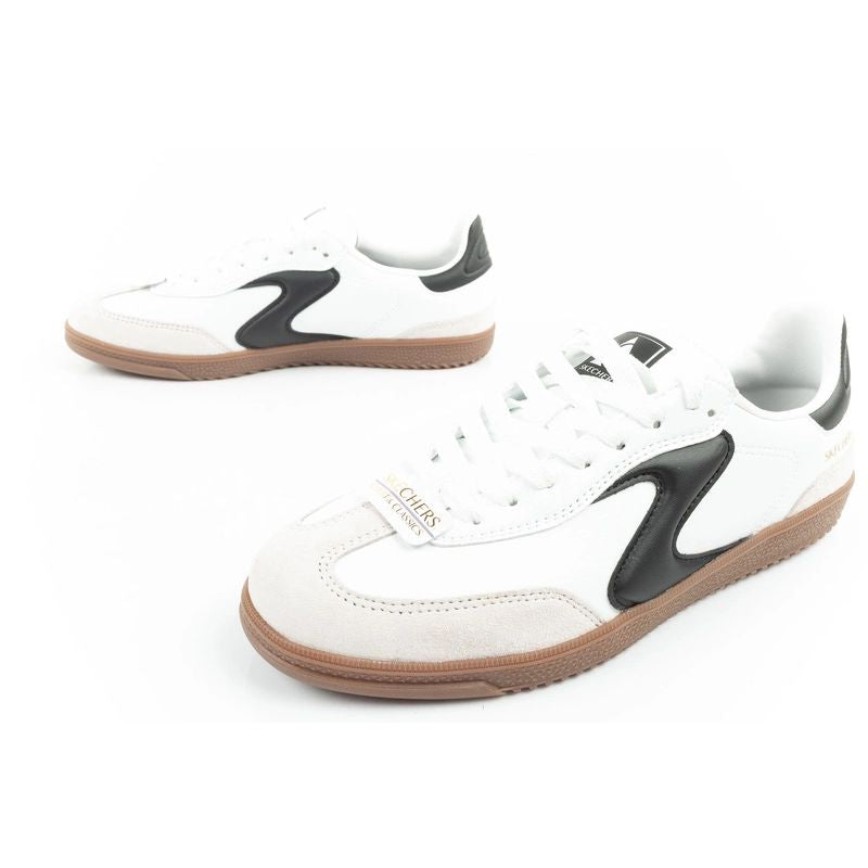 Skechers Kickoff women's sneakers white leather sports shoes Cipő