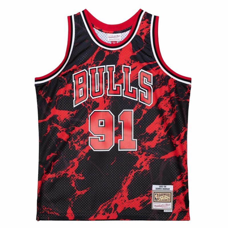 Mitchell & Ness Marble NBA Swingman Dennis Rodman Chicago Bulls Jersey 4xl mez