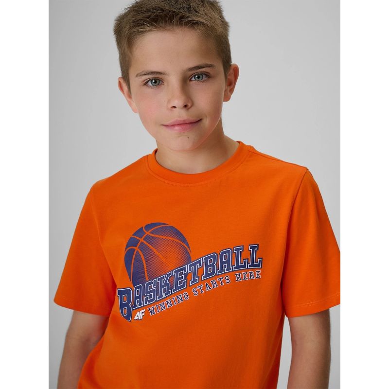4F Boy's regular printed T-shirt ruházat 4FJRSS26TTSHM4278-70S