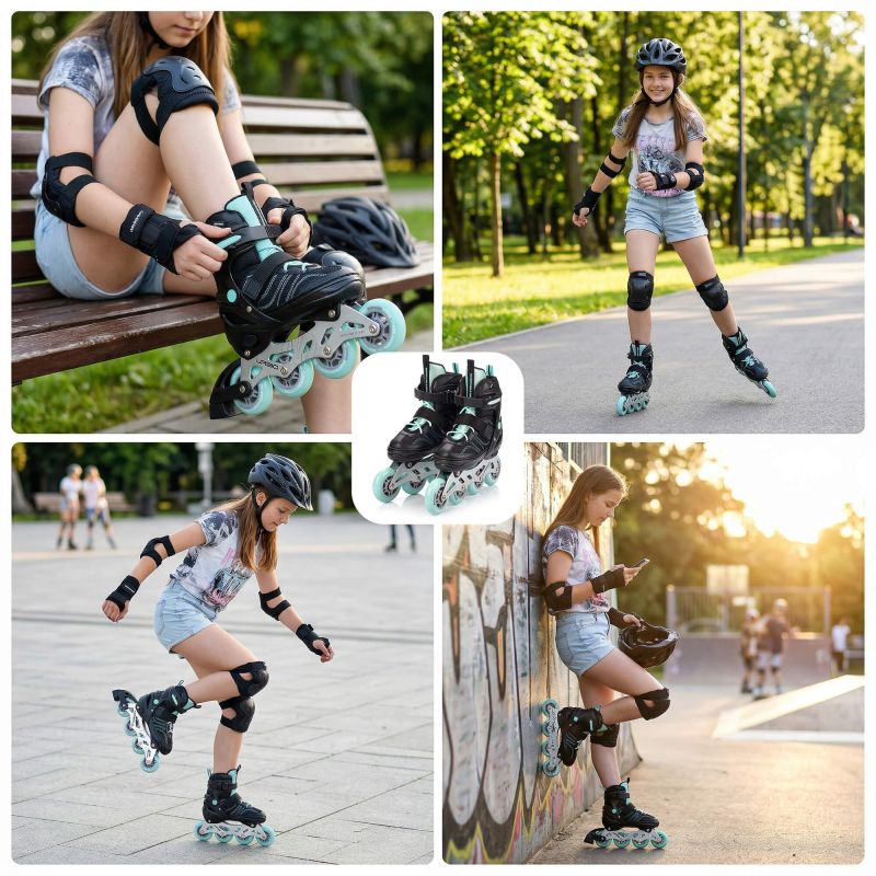 Meteor M 34-37 Urbo Roller Skates Black/Mint