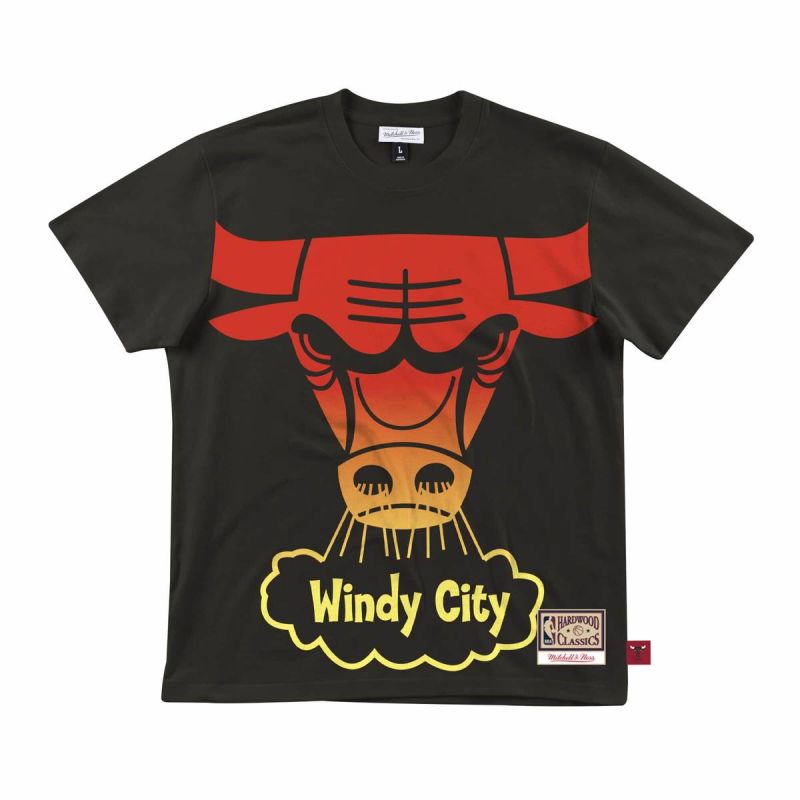 Mitchell & Ness NBA Logo Chicago Bulls T-Shirt fekete póló