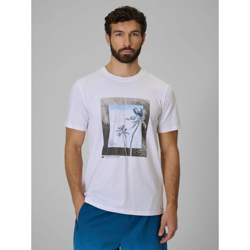 4F Men's regular printed T-shirt 3xl póló