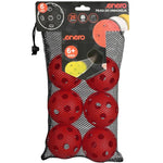 Enero Unihoc Match Red 6 Pcs piros labda