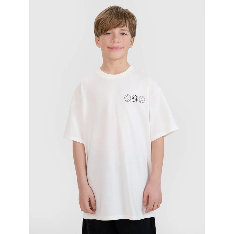 4f Boy's oversize T-shirt with print 4FJRSS25TTSHM2640-11S General