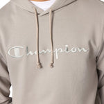 Champion Hooded Sweatshirt Beige 220782 ES035 bézs kapucnis pulóver