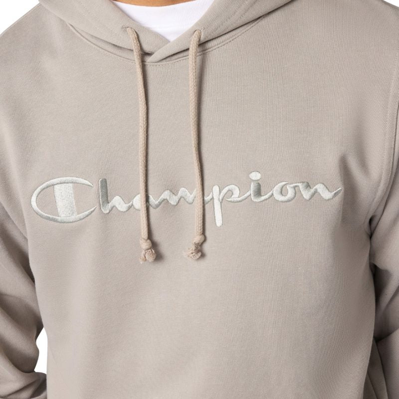 Champion Hooded Sweatshirt Beige 220782 ES035 bézs kapucnis pulóver