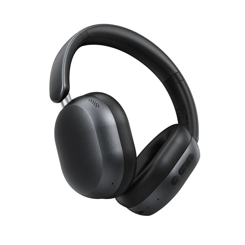 head Acefast H12 Wireless On-Ear Bluetooth 5.4 Headphones with ANC - Black fekete headsets