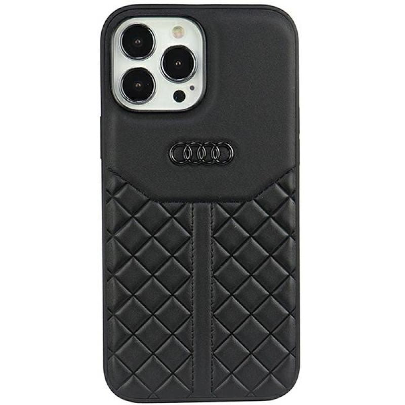Audi Genuine Leather iPhone 13 Pro Max 6.7" /black hardcase AU-TPUPPCIP13PM-Q8/D1-BK fekete utcai cipő