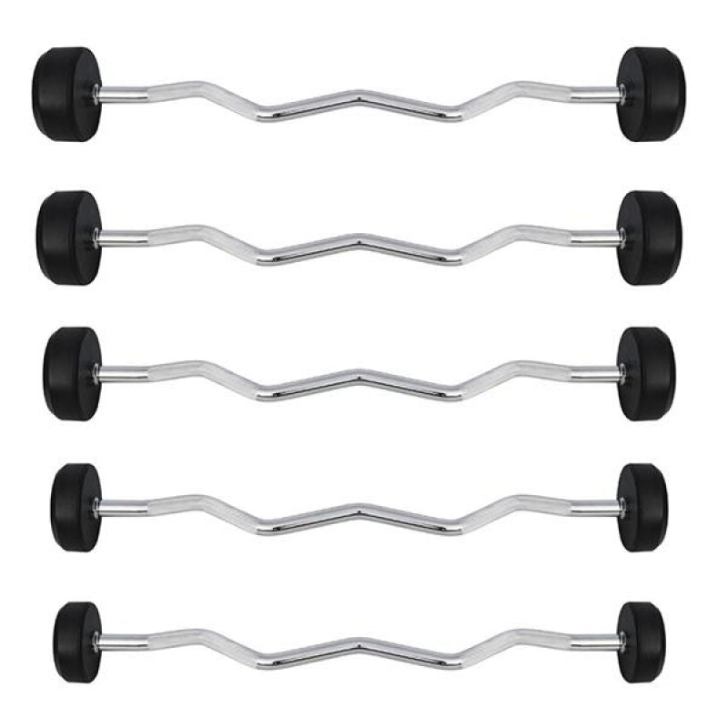 HMS Rubber-coated fixed barbell/bar GSL-10 10 kg póló 17-58-024
