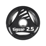 Tiguar PU Olympic plate 2.5 kg fekete kiegészítő TI-WTPU00250