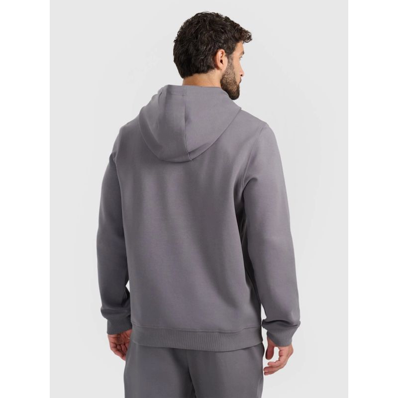 4f Men's sweatshirt with hood, open, 4FRAW25TSWSM2458-23S General