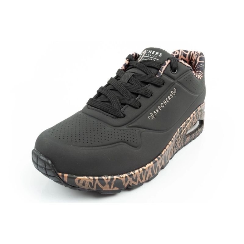 Skechers Uno-Loving Love women's sports sneakers fashionable black Cipő