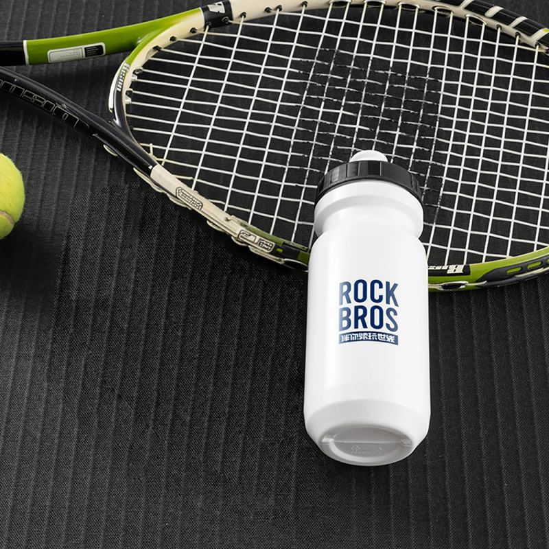Rockbros 600 ml Bike Bottle - White biały water bottles, training equipment
